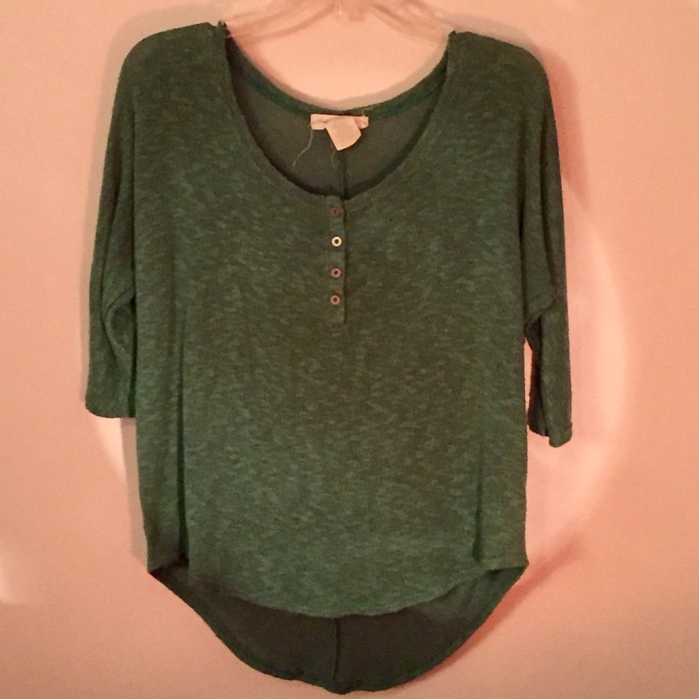 Staring at Stars - Green 3/4 sleeve shirt