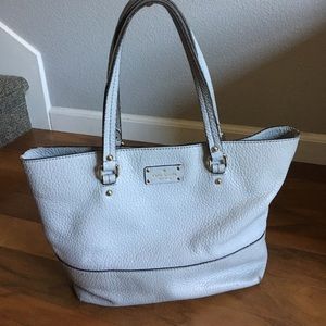 Pebble gray Kate Spade tote