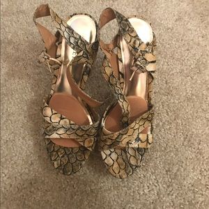 Snakeskin heels