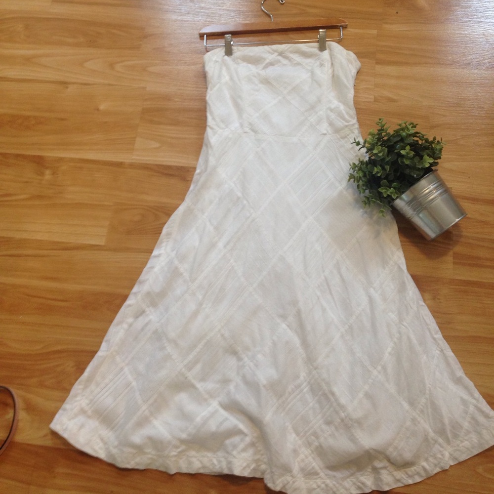 American eagle white cotton A- line dress