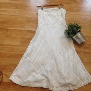 American eagle white cotton A- line dress