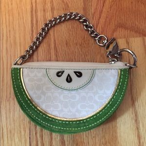 Coach watermelon change purse