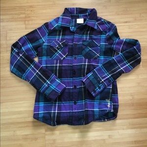O'Neill flannel plaid/gingham size M EUC