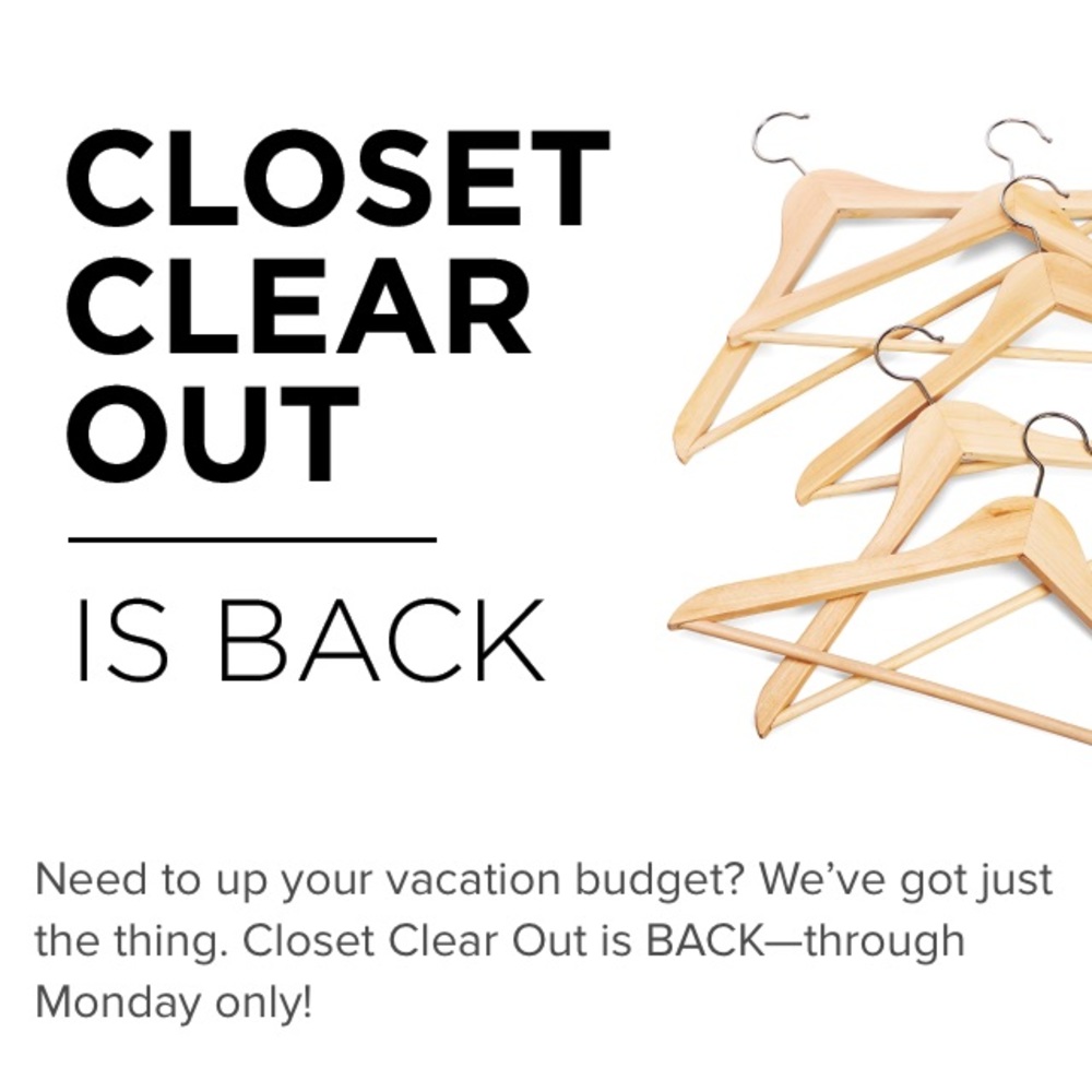 CLOSET CLEAR OUT!