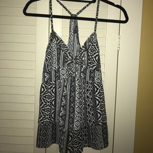 Printed chiffon tank
