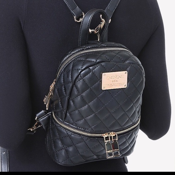 Bebe Mini Blush Quilted Backpack - Picture 5 of 6