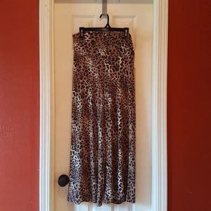 Leopard printed palazzo pants EUC