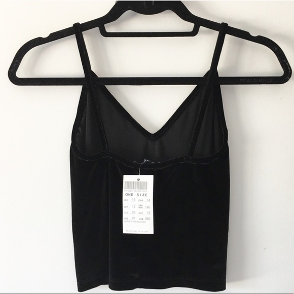 BNWT black velvet Joanne tank - Picture 2 of 4