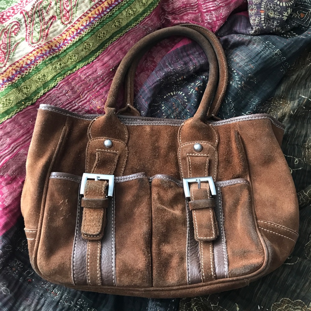 brown leather audrey brooke purse