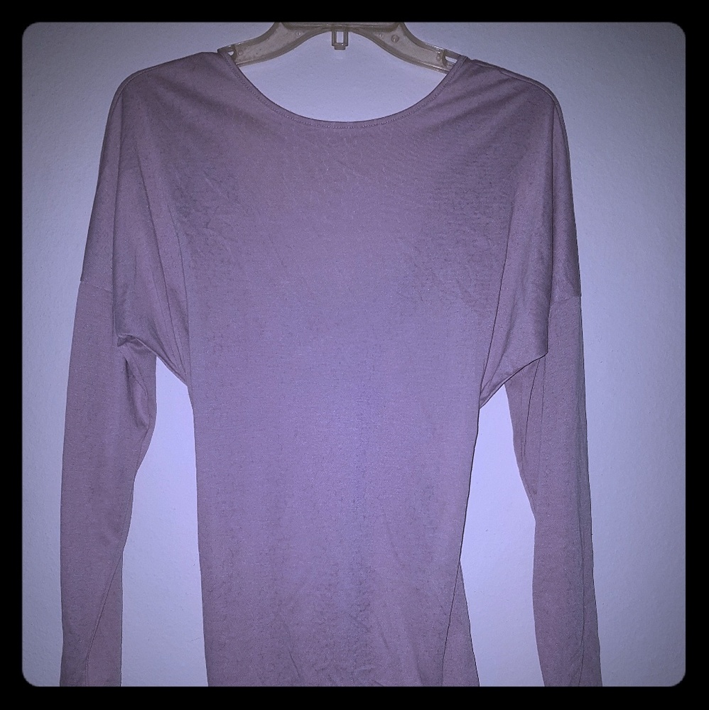 Long sleeve pink blouse