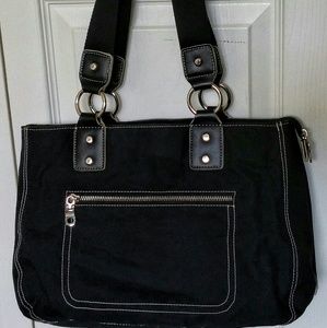 Black canvas tote (Kenneth Cole Reaction)