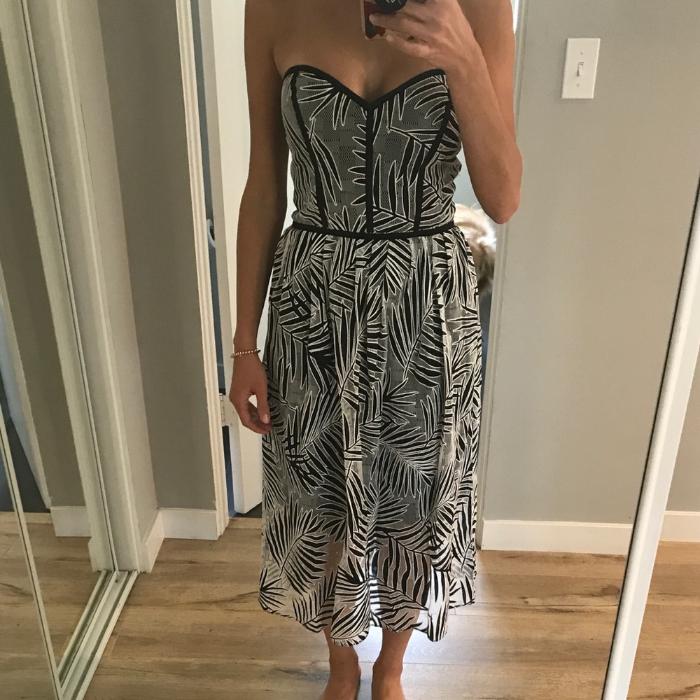 Parker Leaf Print Dress