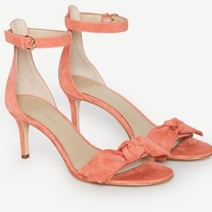 Ann Taylor Erica Suede Bow Sandals