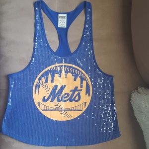 Victoria's Secret Sequined Mets logo Tanktop