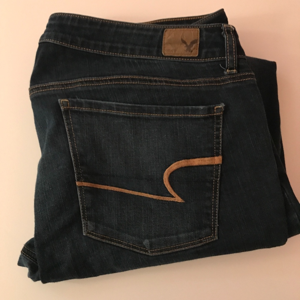 American Eagle Super Stretch, Dark Skinny Jeans