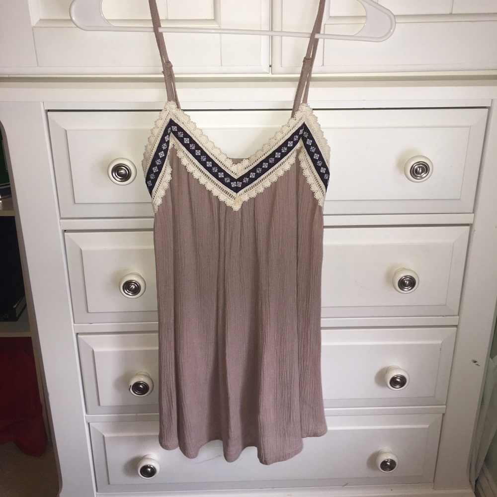 Brown Boho Tank