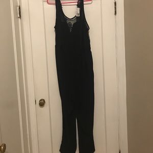 Forever 21 Black Lace Jumpsuit Romper 3x nwt