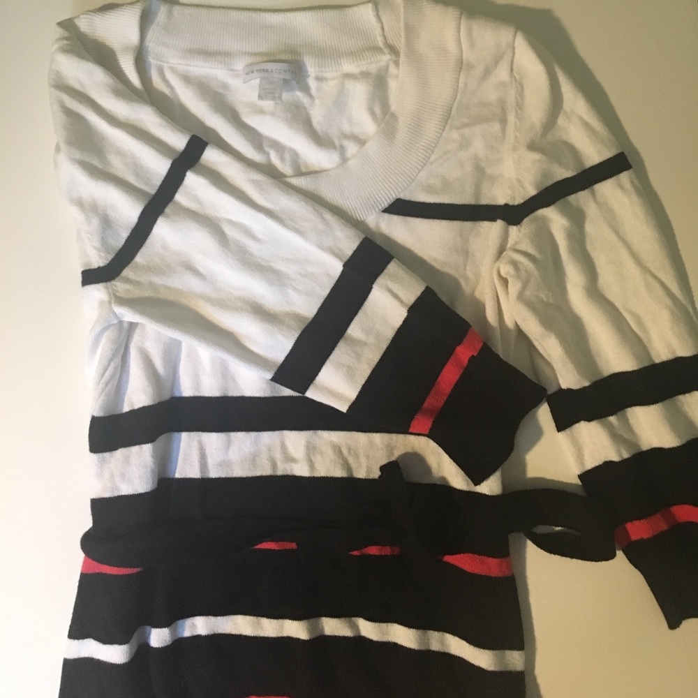 New York and company striped sweater