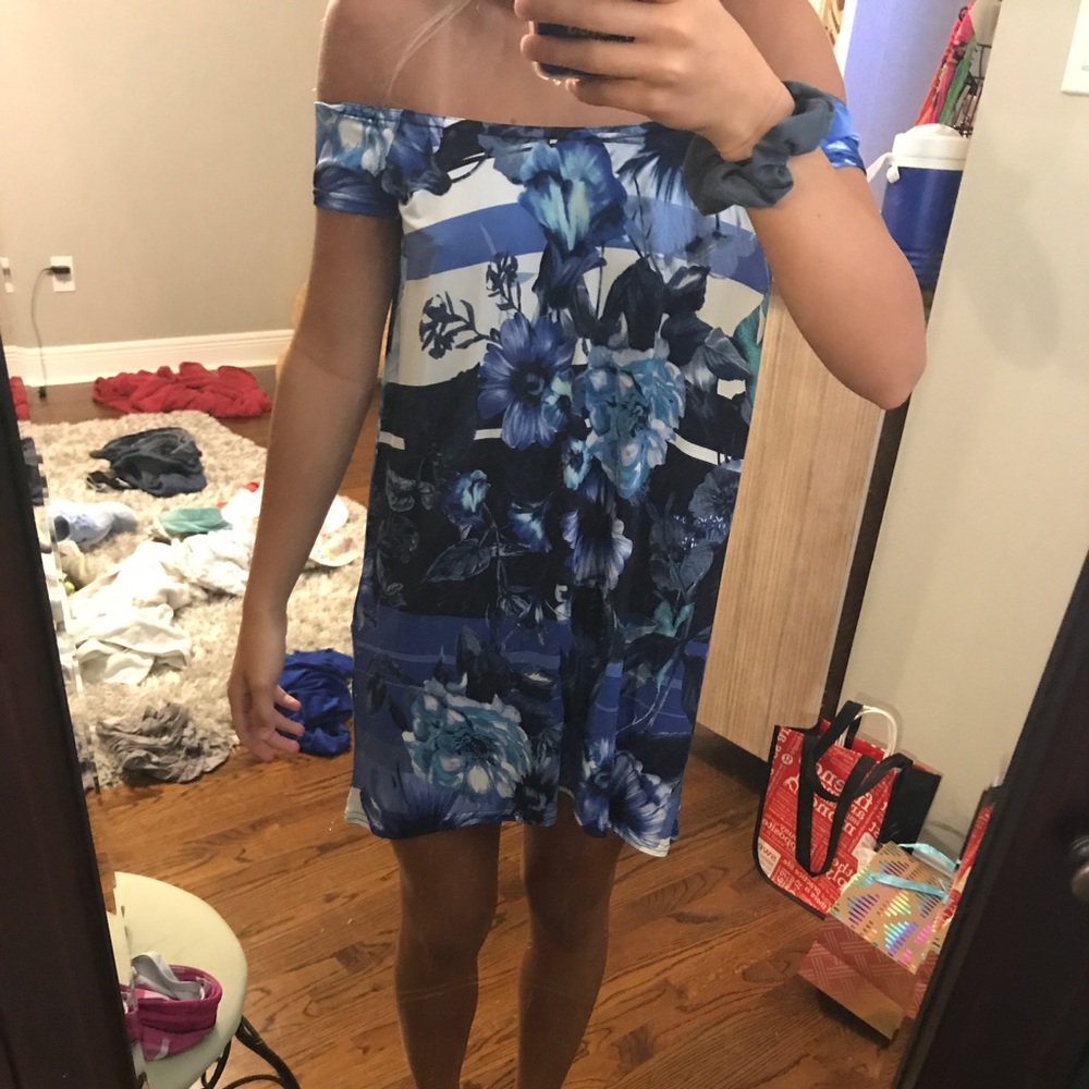 Floral off the shoulder dress