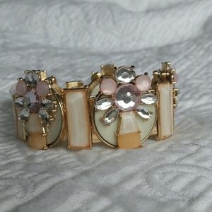 STUNNING Holiday rhinestone statement bracelet