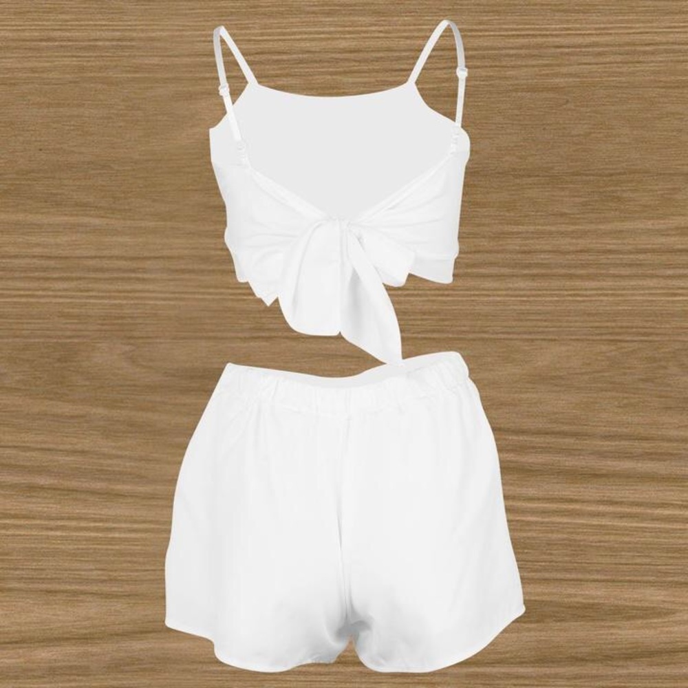 "Amadora" ll Rose Appliqué Two-Piece Set ❣ - Picture 4 of 8