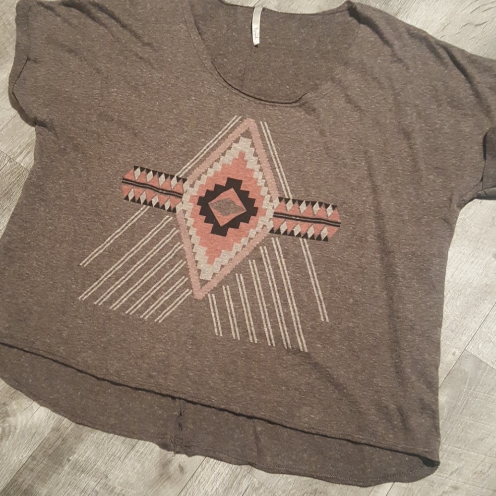 Boho Aztec print crop top