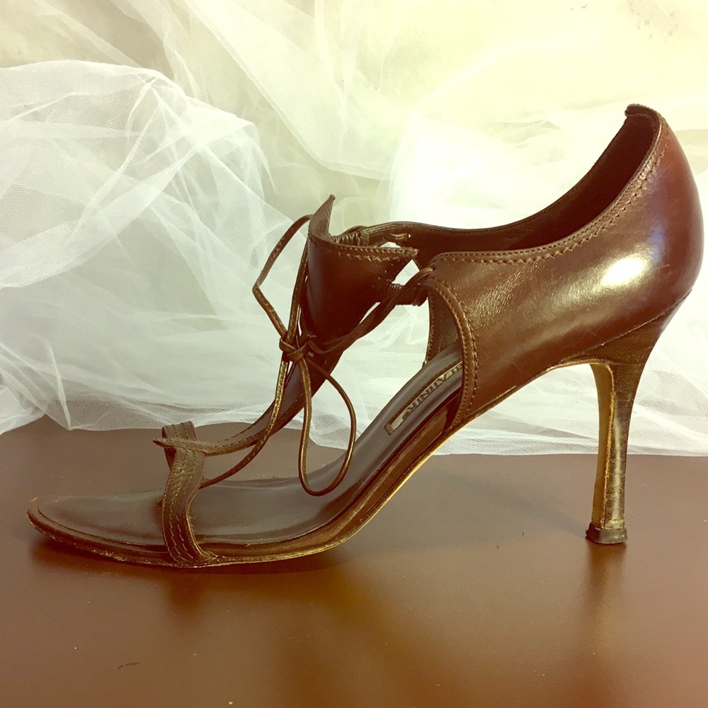 Manolo Blahnik Chocolate Brown Heels