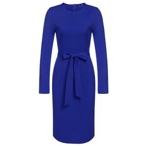 Women Sleeve Cocktail Pencil Dress with Belt