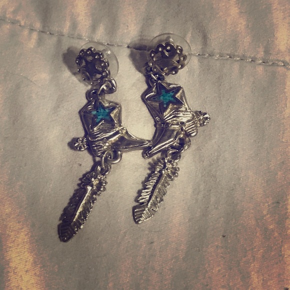 Cowboy boot earrings - Picture 1 of 2