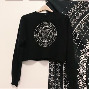 Brandy Melville cropped sweatshirt