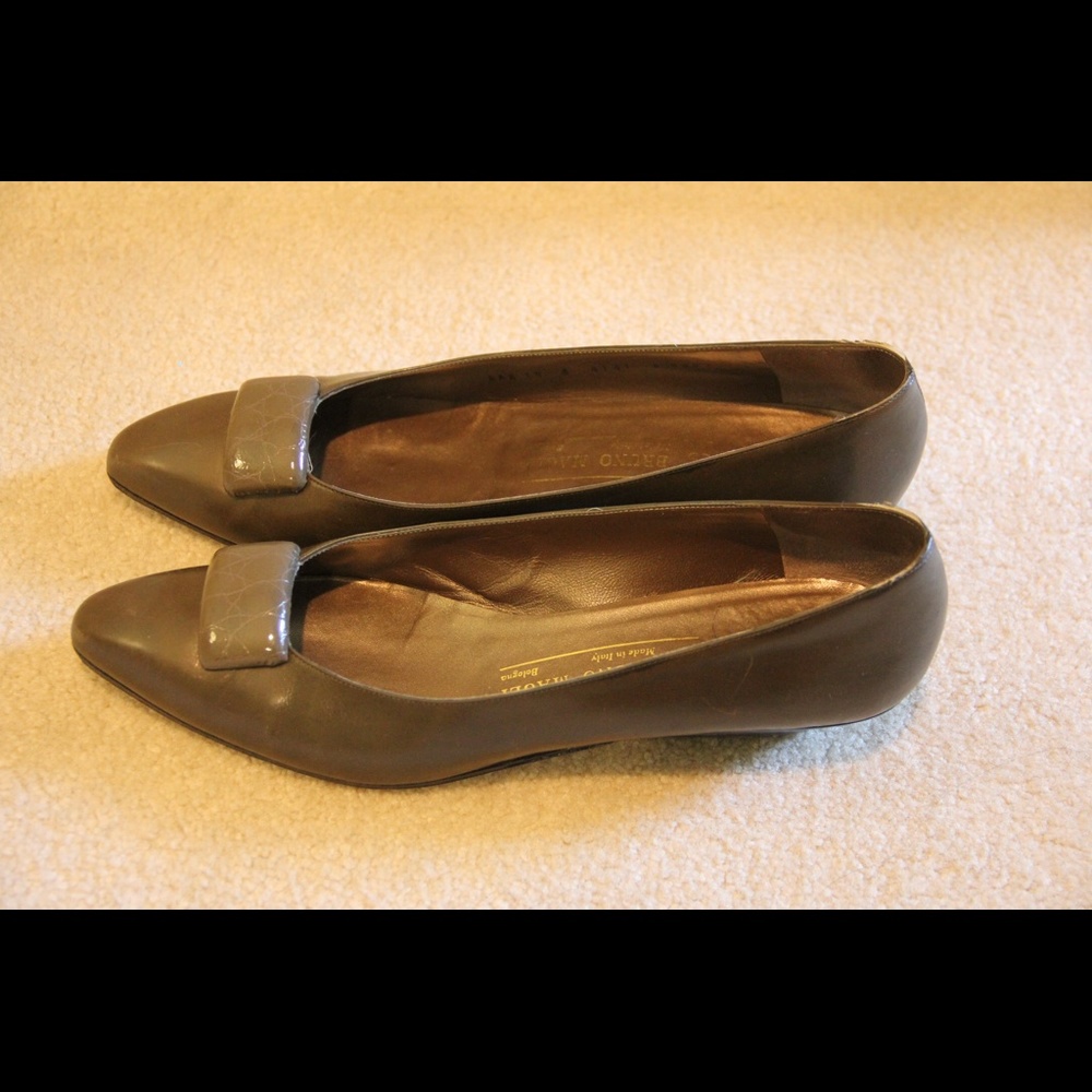 Bruno Magli Olive Green Leather 9.5 Women’s Shoes