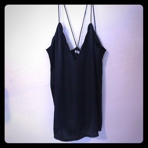 Free People criss cross blank spaghetti strap tank
