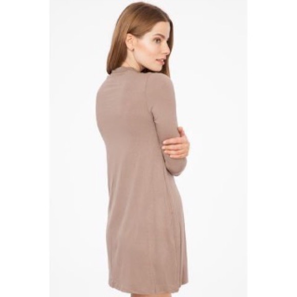 🎉CLEARANCE🎉 Mocha Turtleneck Tunic Dress - Picture 3 of 3