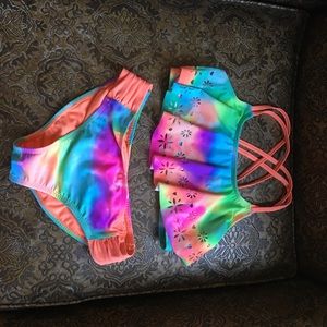 Tie Dye Kids Bathing Suit