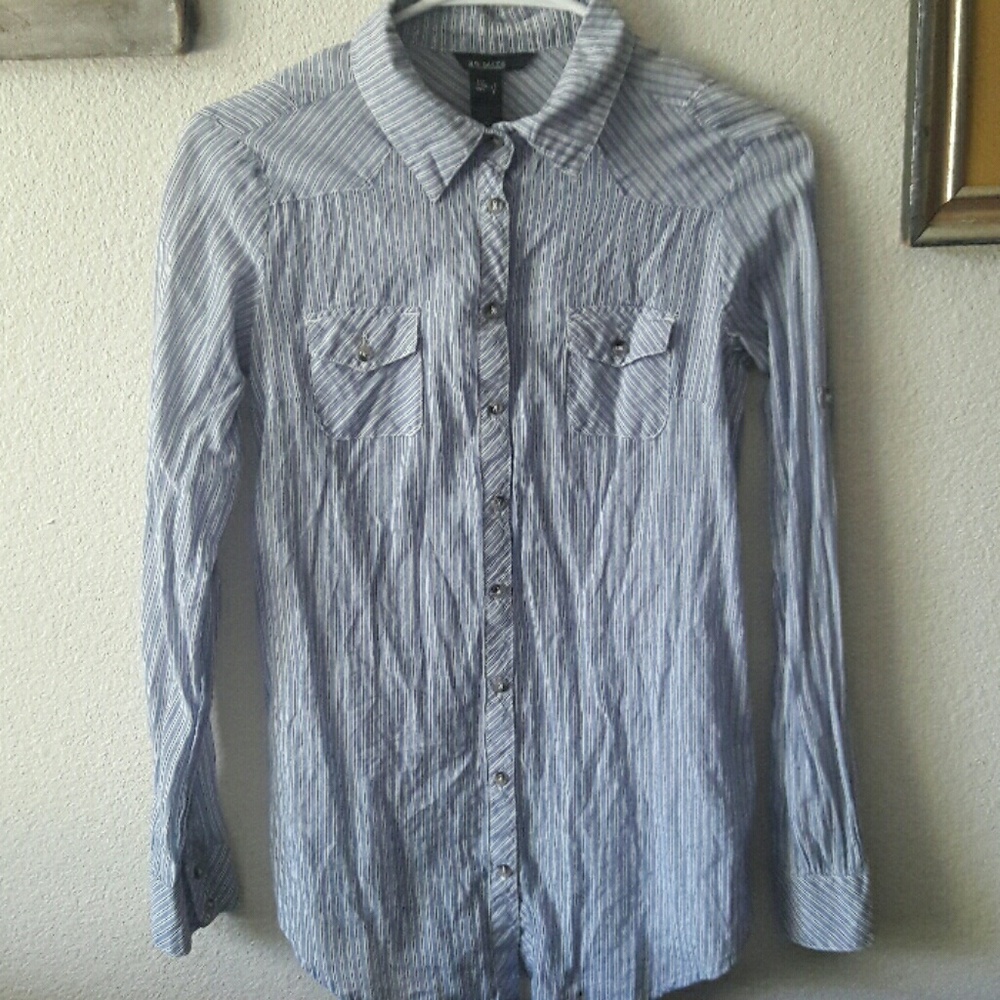 Stripped all business shirt