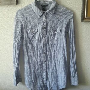 Stripped all business shirt