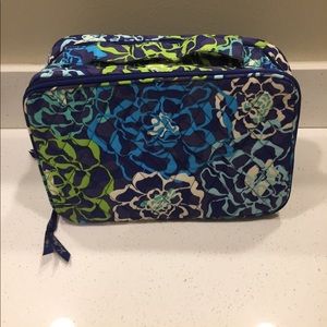 Vera Bradley large Brush and blush makeup bag