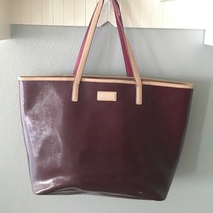 Coach Maroon Tote