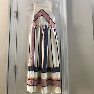 Shein Official Striped Midi Dress