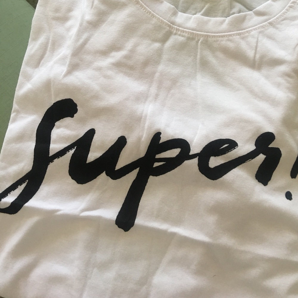 💋LAST ONE!! Sexy and cute "Super" Graphic Tee💋 - Picture 5 of 5