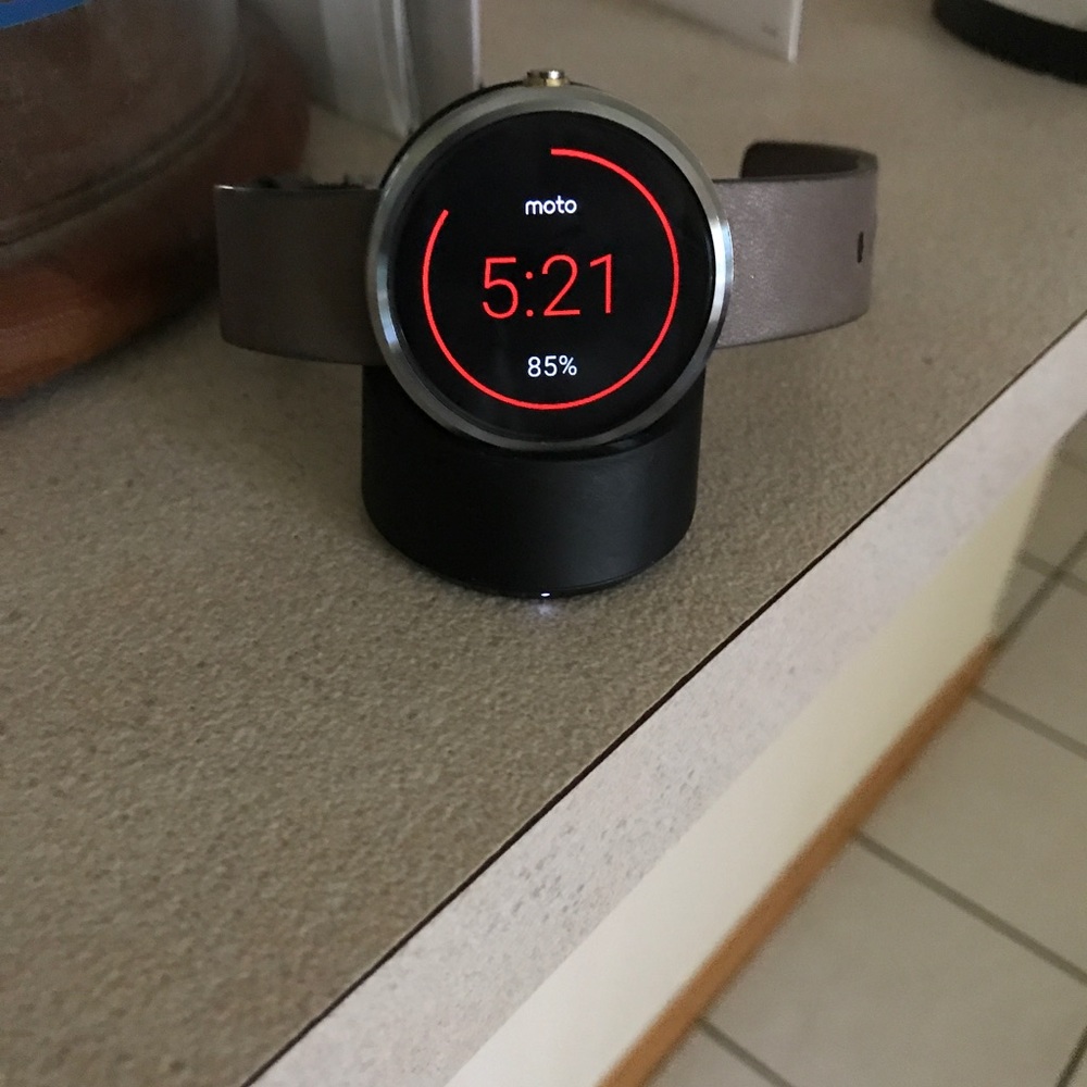 Moto 360 Black Smart Watch