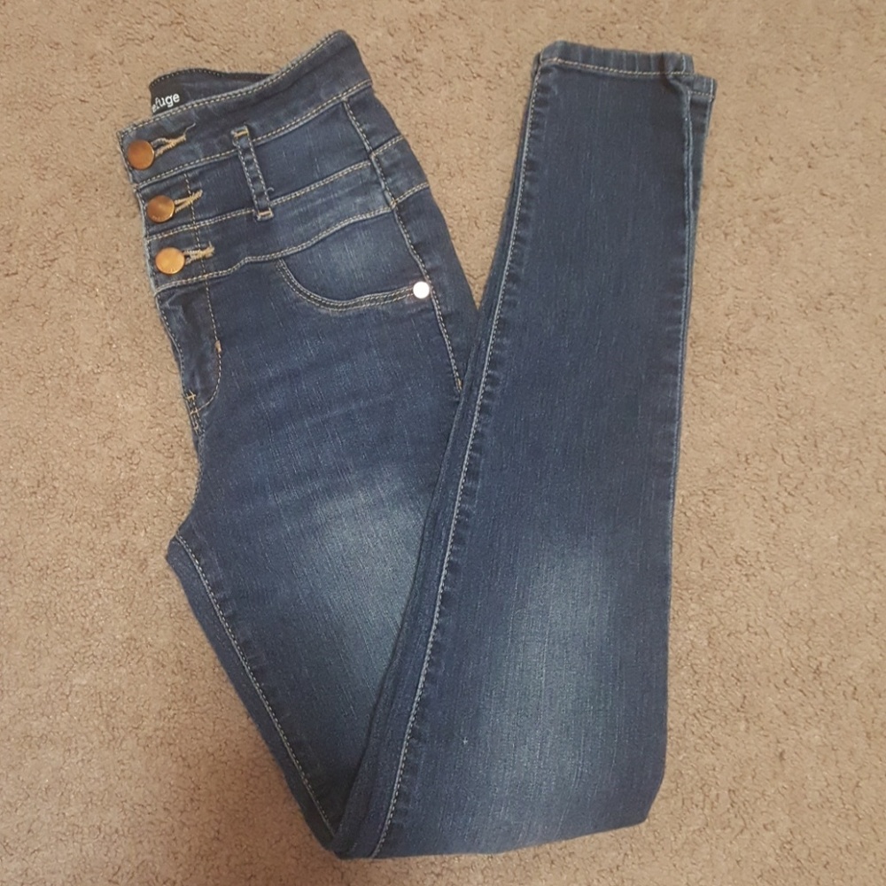 High-Waisted Super Skinny Jeans