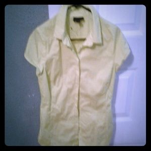 Worthington yellow button-up dress shirt