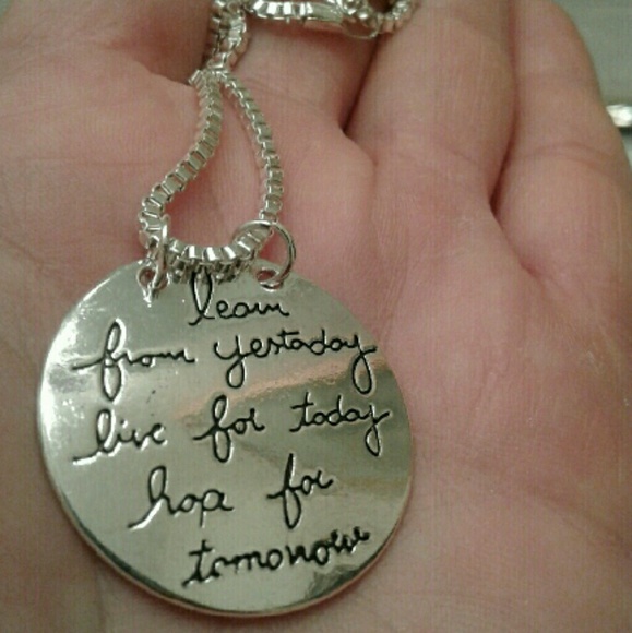 LIVE THE LIFE YOU LOVE Quote
Double Side Necklace - Picture 2 of 7