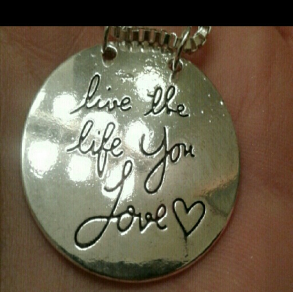 LIVE THE LIFE YOU LOVE Quote
Double Side Necklace - Picture 3 of 7
