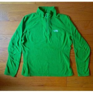 Lime Green North Face Fleece - Medium