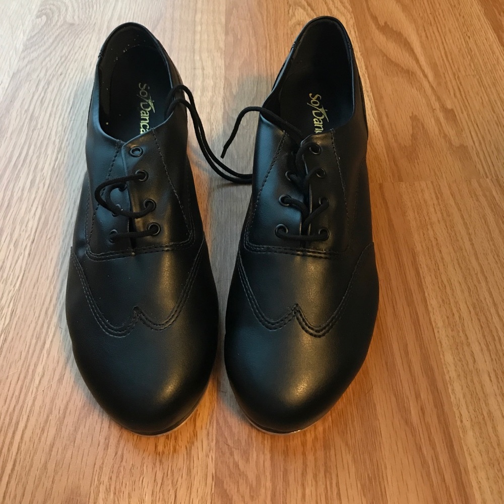 Adult Black Oxford Tap Shoes
