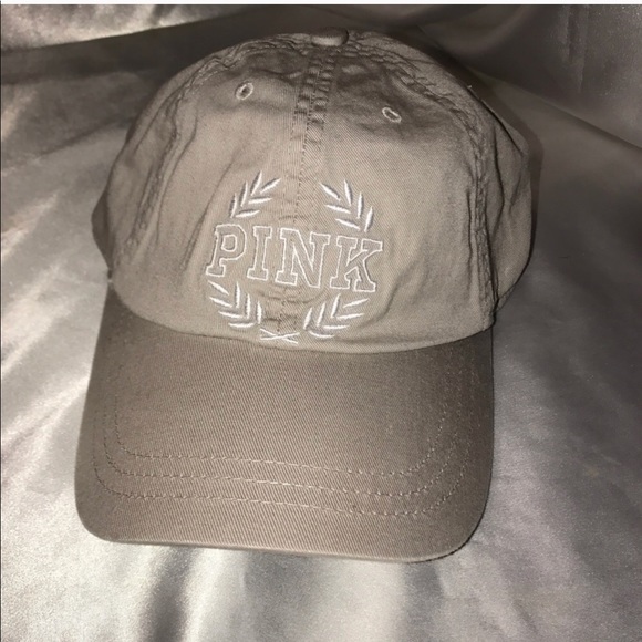 PINK Victoria's Secret Accessories - VS PINK Baseball cap logo beige hat Nwt