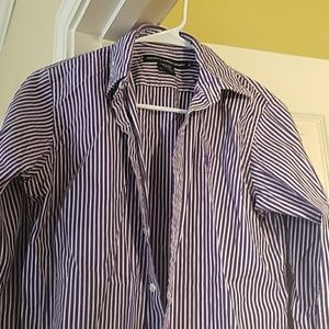 Purple polo button down