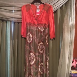 Long Multi-colored Maxi Dress